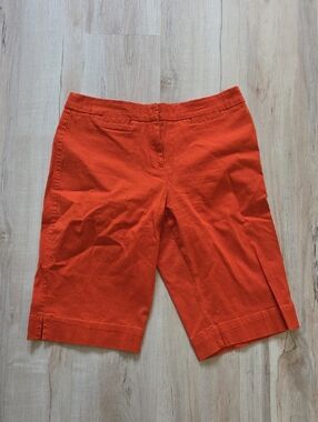 Dress Barn Bright Orange Bermuda Shorts